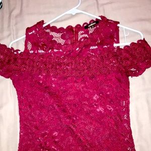 Maroon Dress